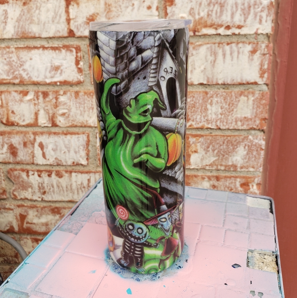 Handmade custom made nightmarebeforechristmas cup